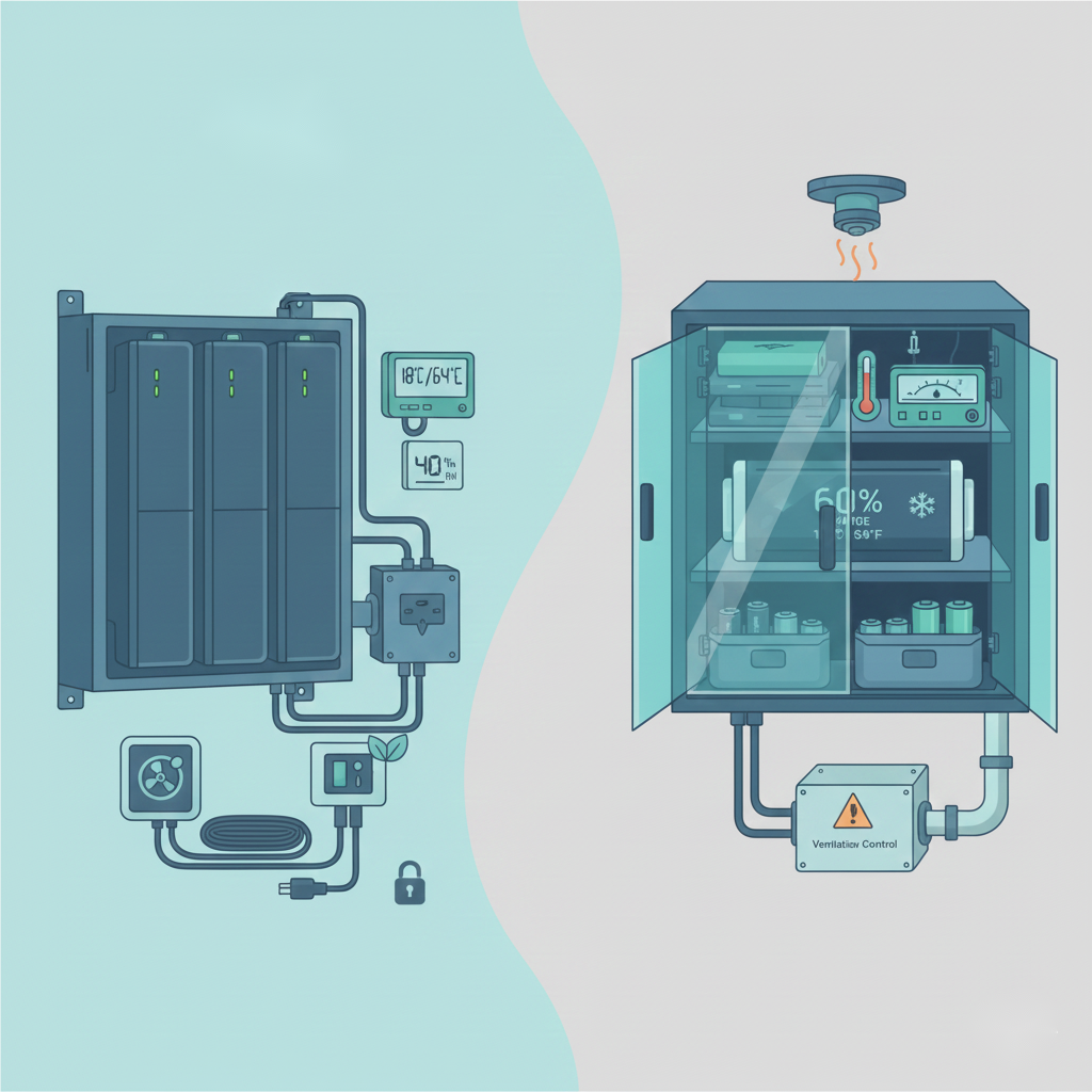 storing lithium batteries