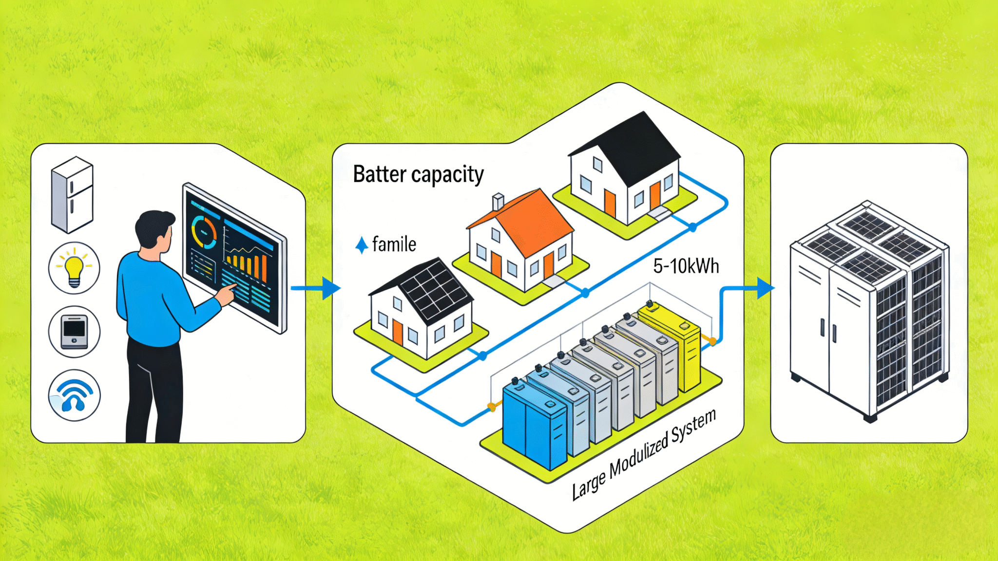 solar panels with battery storage